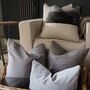 Grey Velvet And Wool Scatter Cushion, thumbnail 3 of 6