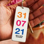 Special Date Personalised Leather Keyring, thumbnail 1 of 2
