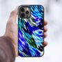 Blue Abstract Pattern iPhone Case, thumbnail 3 of 4