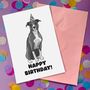 Personalised Pitbull Terrier Birthday Celebration Card, thumbnail 1 of 12