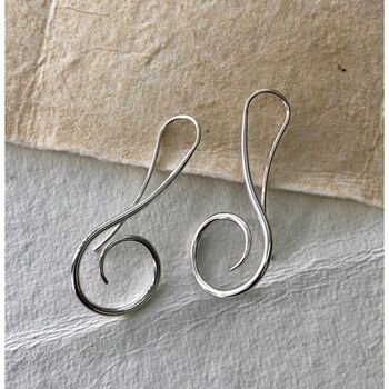 Gold Musical Note Drop Earrings, 4 of 5