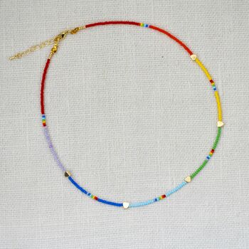 Rainbow Hearts Necklace, 2 of 3