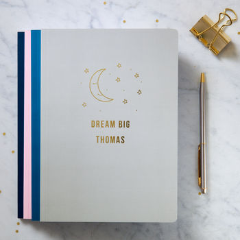 Personalised Gold Foil A5 Dream Journal, 5 of 7