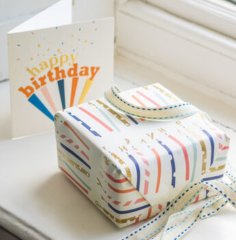 Birthday Candle Gift Wrap Set By The Little Boys Room ...