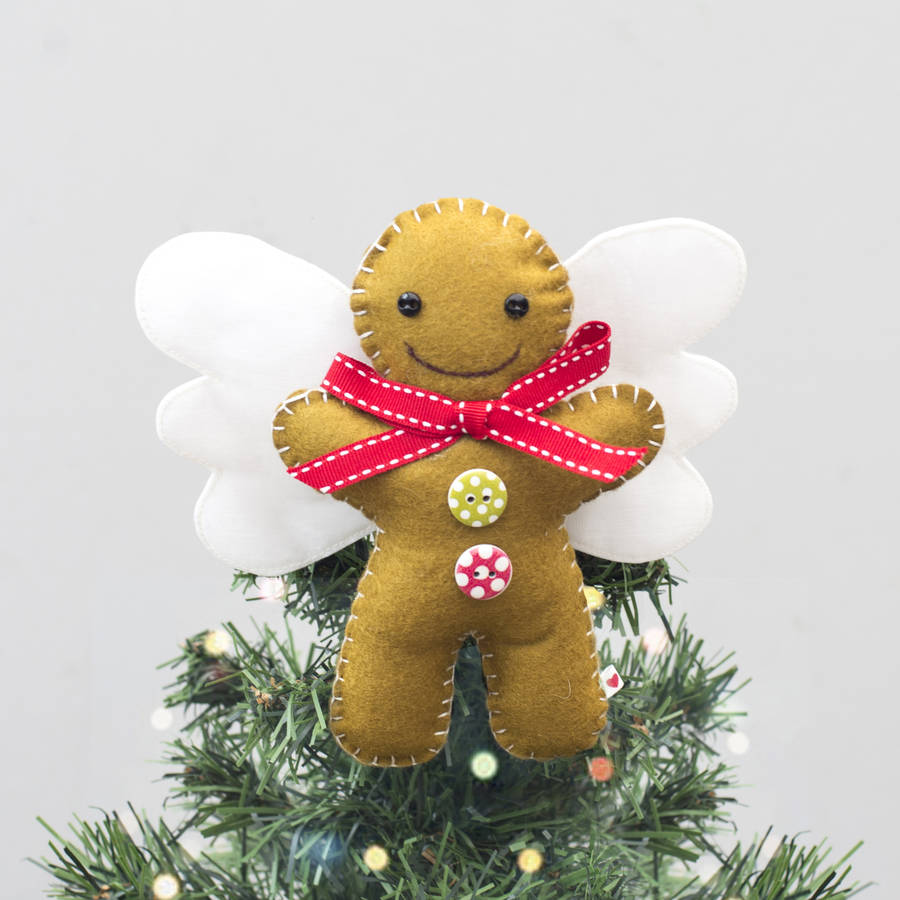 Gingerbread Man Tree Topper By Miss Shelly Designs | Notonthehighstreet.com