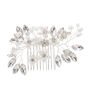 Compact Pearl Flower Hair Comb, thumbnail 1 of 2
