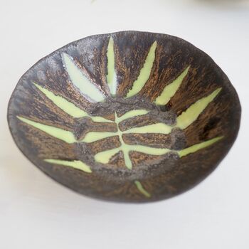 Small Green Blue And Gold Ceramic Ring Dishes, 6 of 7
