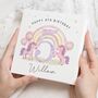 Personalised Unicorn 5th Birthday Card For Daughter, thumbnail 1 of 7