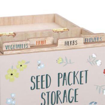 British Garden Birds Seed Packet Storage Box, 5 of 5