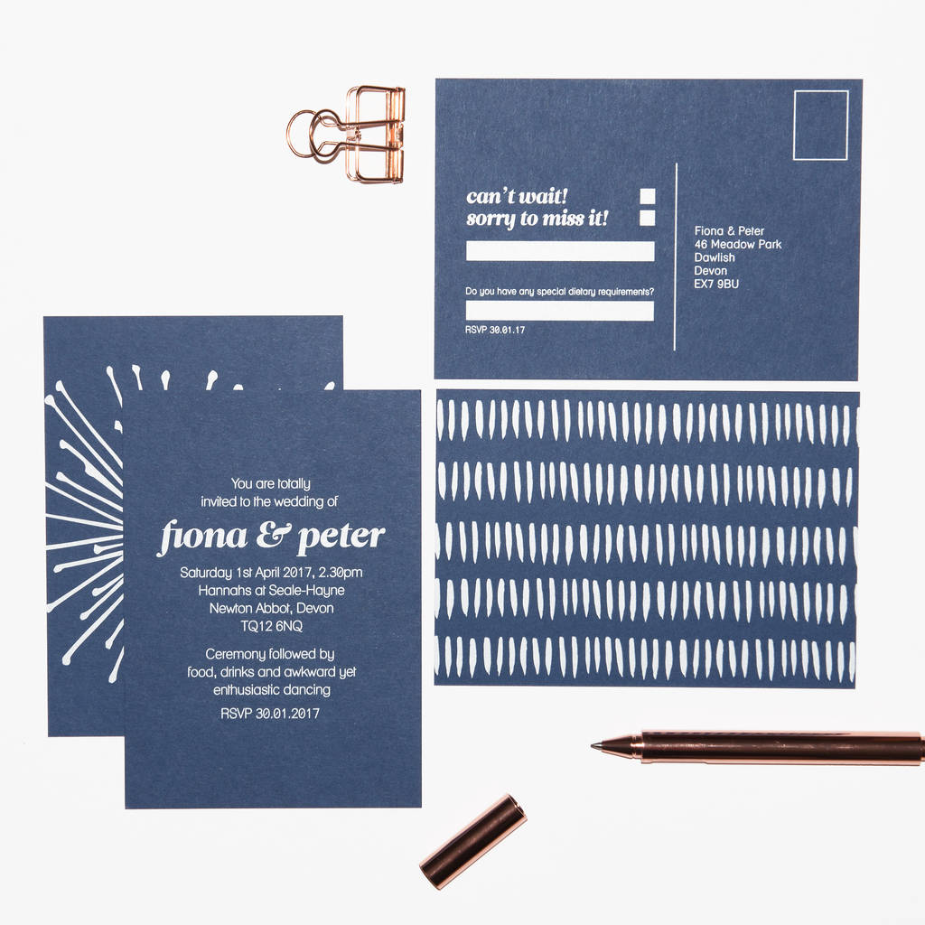 contemporary white ink wedding invitations by mock up designs