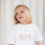 Mini Embroidered T Shirt With Optional Matching Mama, thumbnail 3 of 9