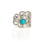 Free Spirit Turquoise Silver Ear Cuff, thumbnail 2 of 5