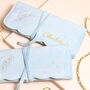 Personalised Blue Floral Embroidered Jewellery Roll, thumbnail 1 of 5