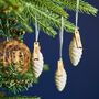 Personalised Glass Pine Cone Christmas Decoration, thumbnail 2 of 4