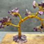 Yoga Pose Figurine With Amethyst Tree Of Life Statue Ornament Gift Sukhasana, thumbnail 2 of 8