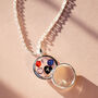 Floating Family Birthstone Initial Locket Necklace, thumbnail 1 of 5