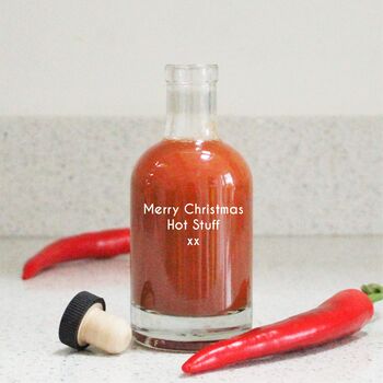 Personalised Etched Hot Sauce Bottle, 3 of 4