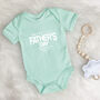 Happy 1st Father's Day Badge Babygrow, thumbnail 6 of 10