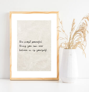 Believe In Yourself Positivity Print, 2 of 3