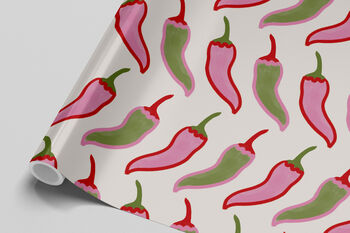 Chilli Pattern Gift Wrap, 2 of 8