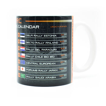 Wrc 2025 Season Racing Calendar Mug, 5 of 5