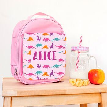Personalised Insulated Dinosaur Pattern Lunch Bag, 2 of 2