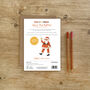 Father Christmas Split Pin Puppet A5 Christmas Card, thumbnail 2 of 4