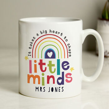 Personalised Shape Little Minds Teacher Mug, 3 of 5