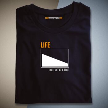 Guitar Shirt Gift For Guitarists. Life One Fret At A Time Single Fret Shirt, 10 of 11