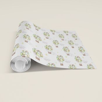 Pastel Hot Air Balloon Gift Wrapping Paper, 5 of 9