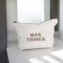 Man Things Canvas Pouch, thumbnail 2 of 2