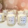 Personalised Mr And Mrs Wedding Favour Candles, thumbnail 1 of 1