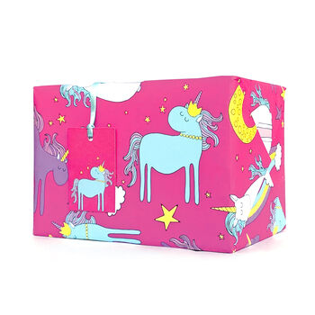 Unicorn Wrapping Paper And Gift Tags, 2 of 3