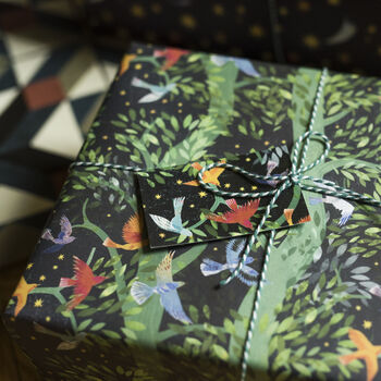 'Forest Flight' Pack Of Luxury, Recycled Wrapping Paper, 2 of 12