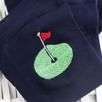 Personalised Embroidered Golf Socks Gift, 2 of 2