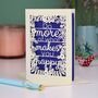 Do More Of What Makes You Happy Papercut Card, thumbnail 7 of 8
