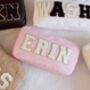 Personalised Cosmetic Make Up Bags With Glitter Letters, thumbnail 1 of 7