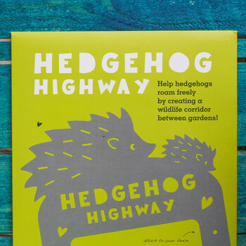 Metal Hedgehog Highway Garden Sign Ornament Gift, 4 of 12
