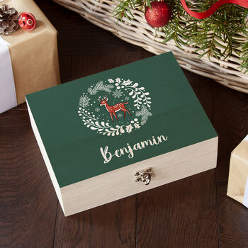Personalised Woodland Deer Christmas Eve Box, 4 of 12