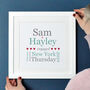 Personalised Typographic Engagement Print, thumbnail 1 of 9