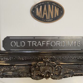 ‘Old Trafford M16’ Manchester United Football Sign, 3 of 11
