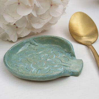 Moroccan Style Green Spoon Rest, 4 of 6