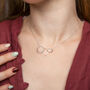 Three Generations Linked Circles Necklace, thumbnail 2 of 6