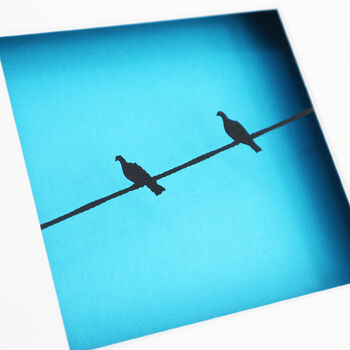 Birds On A Wire Papercut Artwork, 5 of 6