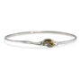 Elegant Sterling Silver Lily Bangle, thumbnail 5 of 7