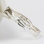 Handmade Sterling Silver Hinged Bangle, thumbnail 1 of 5