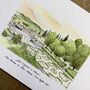 Personalised Watercolour Wedding Illustration, thumbnail 5 of 7