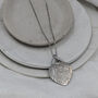 Fingerprint Padlock Heart Stainless Steel Necklace, thumbnail 3 of 6