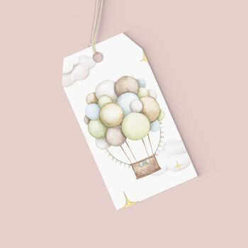 Pastel Hot Air Balloon Gift Wrapping Paper, 4 of 9