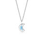 Blue Luna Aqua Blue Glowing Pendant Necklace With Uv Keyring Torch, thumbnail 6 of 8